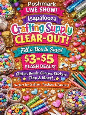 Crafting Supplies and more! Closet clear out $3-5 low starts!